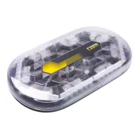 Mini LED rampa, oranžová, 48xLED, 12-24V, 328mm, ECE R65, pevná montáž (2)