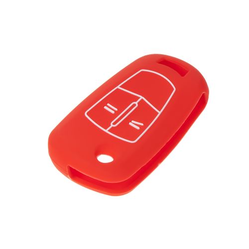Silikónový obal pre kľúč Opel 2-tlačítkový, červený