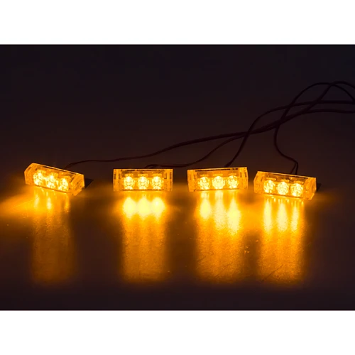 PREDATOR LED do mriežky, 12V, oranžový