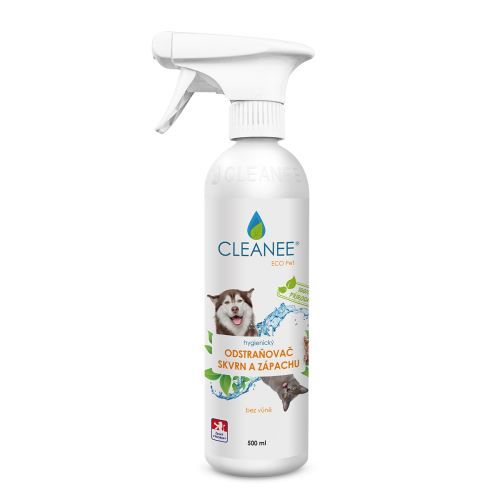 CLEANEE EKO Pet hygienický odstraňovač škvŕn a zápachu po domácich maznáčikoch 500 ml