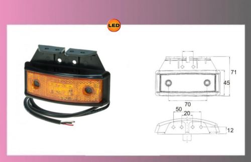 svetlo LED-PRO-SML oranž.10-32V/1,3W