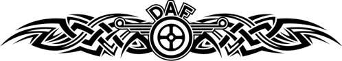 Samolepka na predok DAF - TRD2006