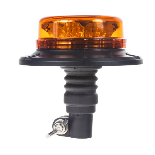LED maják, 12-24V, 12x3W oranžový na držiak, ECE R65