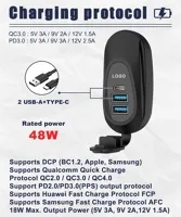 USB QC3.0 + USB-C zásuvka 12/24V, montáž na povrch (7)