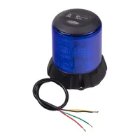 Robustný modrý LED maják, čierny hliník, 96W, ECE R65 (3)