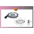 LED FLATPOINT II-biele,24V/3W+0,5m kábel