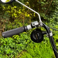 Zvukový systém na motocykel, skúter, ATV s FM, USB, BT, farba čierna (3)