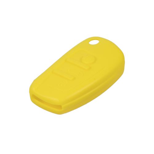 Silikónový obal pre kľúč Audi 3-tlačítkový, žltý