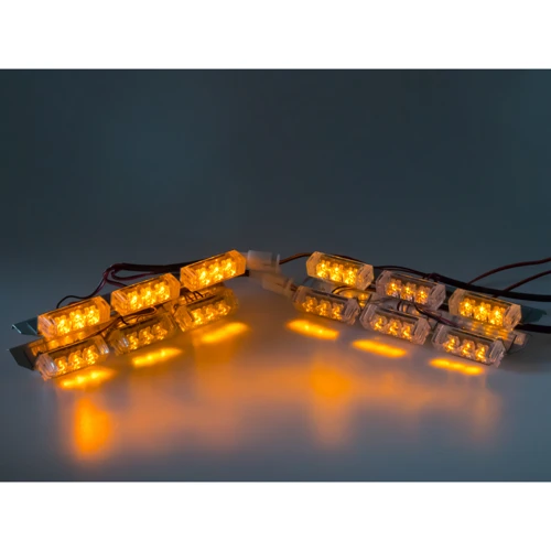 PREDATOR LED do mriežky, 12V, oranžový