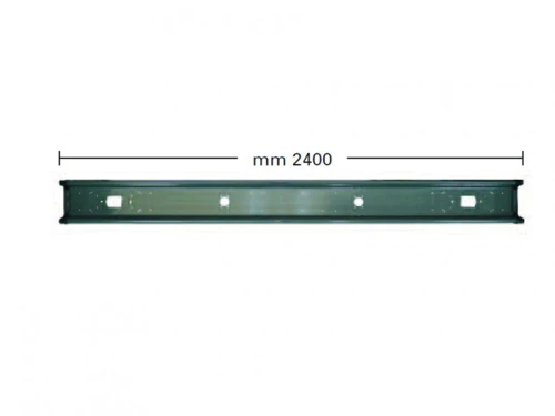 nárazník zadný-2400mm-náves, vlek-sivý