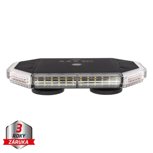 LED rampa 280mm, oranžovo biela, magnet 10-30V, ECE R65