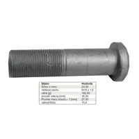 skrutka kolesa MB ATEGO M18x1,5 mm ZN