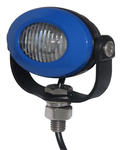 PROFI LED výstražné svetlo 12-24V 3x3W modrý ECE R10 92x65mm