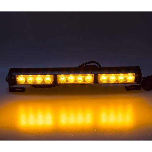 LED svetelná alej, 12x LED 3W, oranžová 360mm, ECE R10