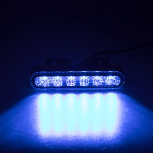 PROFI výstražné LED svetlo vonkajšie, modré, 12-24V, ECE R65