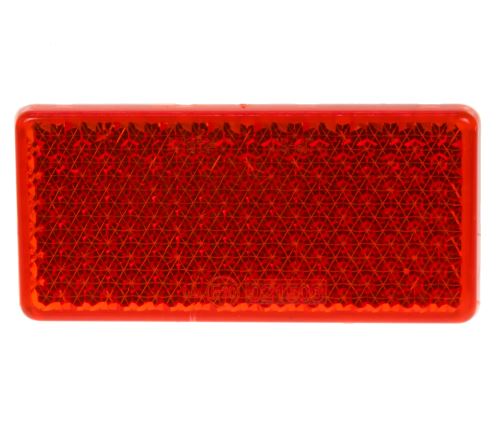 Zadný (červený) odrazový element - obdĺžnik 95 x 45mm nalepovací