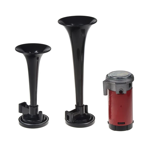 2-tónová fanfára 220mm, 12V s kompresorom čierna ECE R28