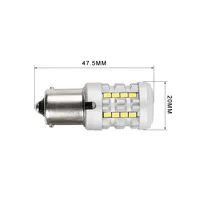 LED BAU15S biela, 12V, CAN-BUS, 26LED SMD (6)