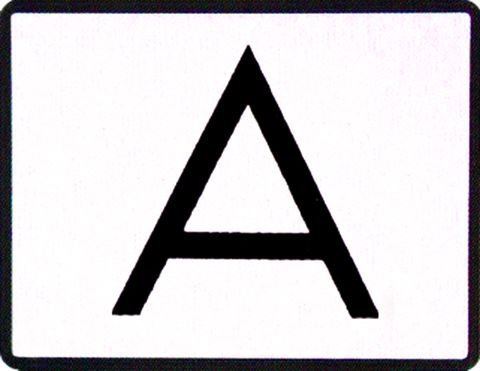 Reflexná tabuľa "A" - pevná