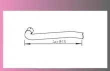 rúrka výf.DAF 45LF-od motora