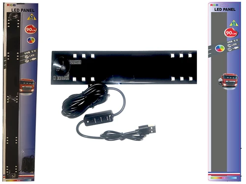Svetelný RGB LED dvojitý panel 90cm
