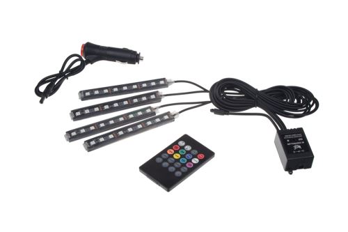 LED podsvetlenie vnútorné / vonkajšie RGB 12V, IR, 4 pásky