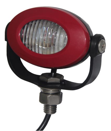 PROFI LED výstražné svetlo 12-24V 3x3W červený ECE R10 92x65mm