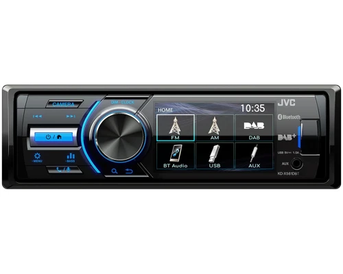 JVC 1DIN DAB / FM autorádio/3" displej/USB/AUX/Bluetooth/vstup pre park.kameru