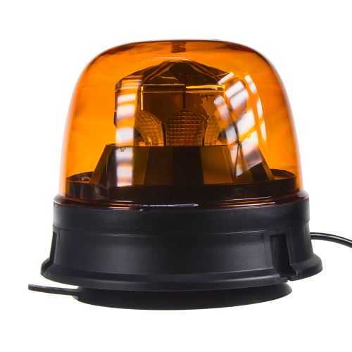 LED maják, 12-24V, 10x1, 8W, oranžový, magnet, ECE R65 R10