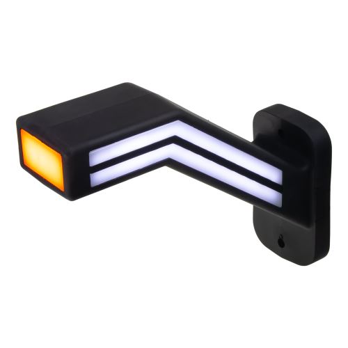 Pozičné LED (tykadlo) gumové pravé - červeno/bielo/oranžové, 12-24V,ECE