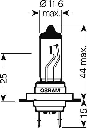 OSRAM 24V H7 70W štandard (1ks)