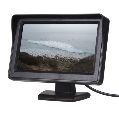LCD monitor 4,3" čierny na palubnú dosku