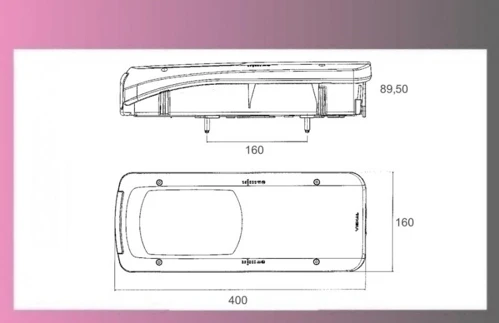 lampa zadná DAF XF105,106-Pravá- zástrčka na boku