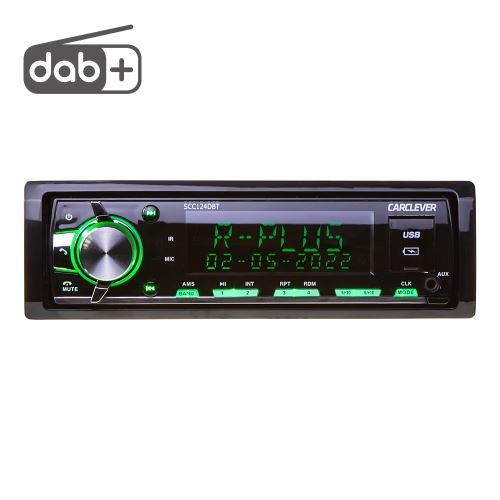 1DIN 12/24V DAB+/FM autorádio BLUETOOTH/USB/SD/AUX, odnímateľný panel