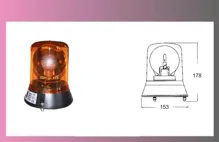 maják PROPLAST 12/24V pevný-na 3.skrutky