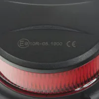LED maják, 12-24V, 18x1W červený, magnet ECE R10 (4)
