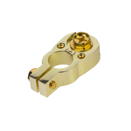 Pozlátená svorka (+) pólu batérie (2 in) 2x8,5 mm2