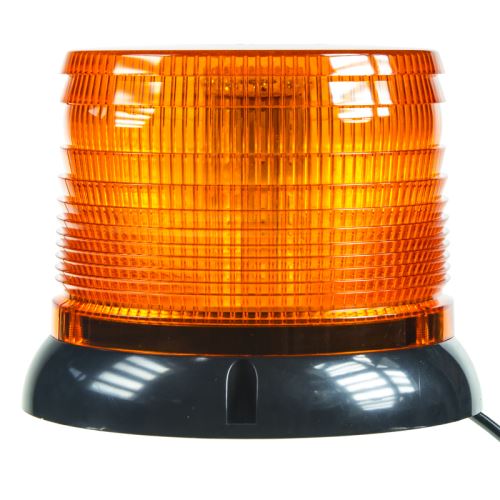 LED maják, 12-24V, oranžový magnet, homologácia ECE R10