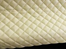 Pikovaná koženka - béžová (metráž)