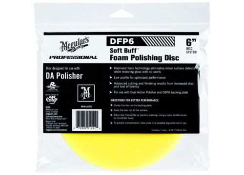 Meguiars Soft Buff Foam Polishing Disc 6" - leštiaci kotúč pre DA leštičku