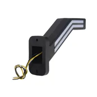 Pozičné LED (tykadlo) gumové ľavé - červeno/bielo/oranžové, 12-24V,ECE (2)