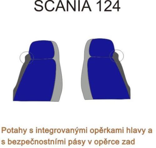 autopoťahy SCANIA - č.25 - 124-rovnaké sedadlá
