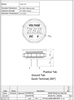 Digitálny voltmeter 5-48V červený (2)