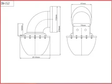 Bull horn siréna 12V, červená (1)
