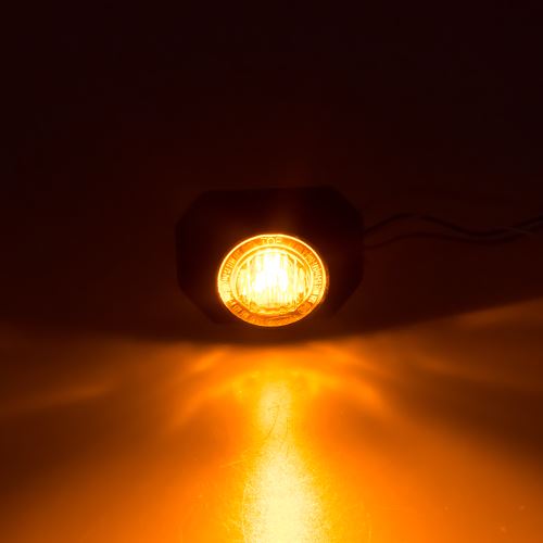 PROFI výstražné LED svetlo vonkajšie, 12-24V, oranžové, ECE R65