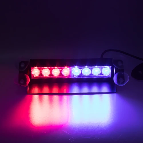 PREDATOR LED vnútorné, 8x3W, 12-24V, červeno-modrý, 240mm
