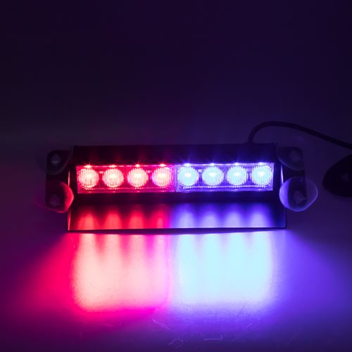 PREDATOR LED vnútorné, 8x3W, 12-24V, červeno-modrý, 240mm