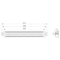 LED rampa, 150x3W, 555mm, ECE R10 (1)