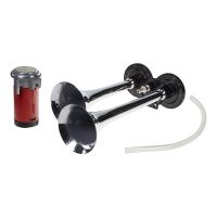 2-tónová fanfára 295mm, chrómová, 12V s kompresorom