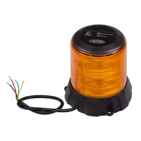 Robustný oranžový LED maják, čierny hliník, 96W, ECE R65 (1)